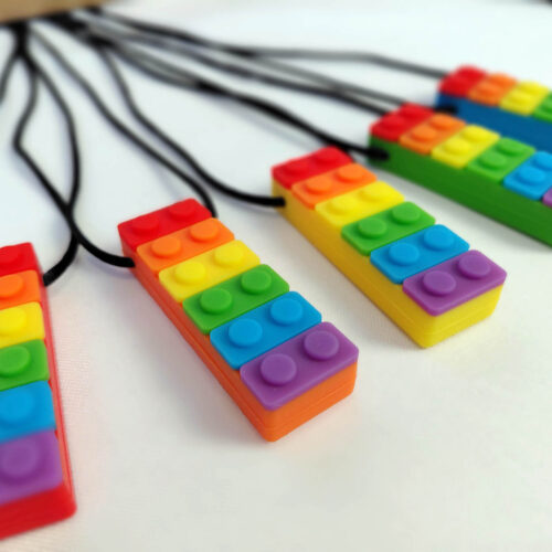 collar mordedor multicolor