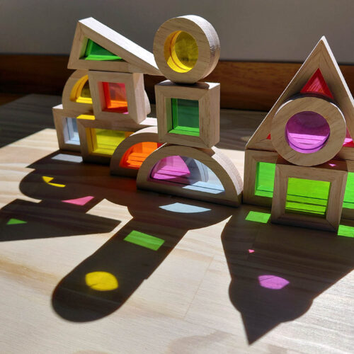 bloques sensoriales arcoiris