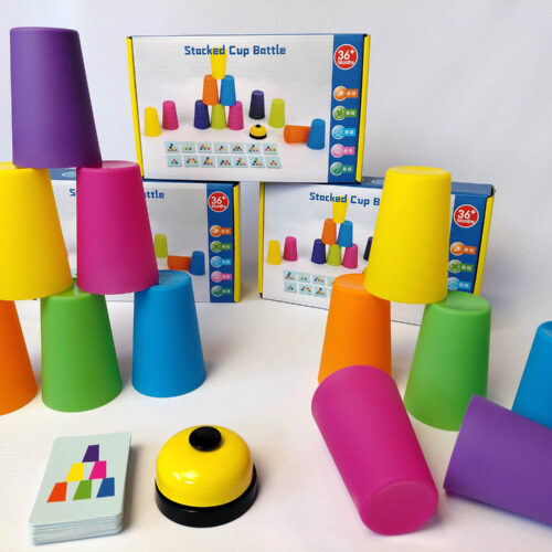 juego de atención con vasos