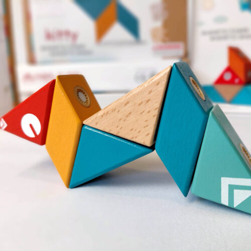 magnéticos de madera 6 piezas